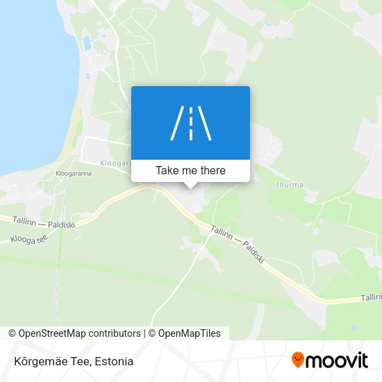Kõrgemäe Tee map