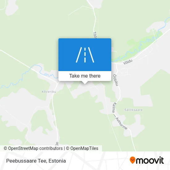 Карта Peebussaare Tee