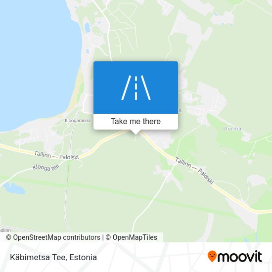 Käbimetsa Tee map