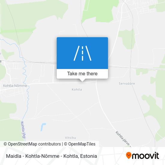 Maidla - Kohtla-Nõmme - Kohtla map
