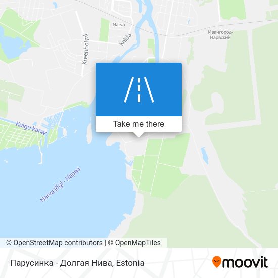 Карта Парусинка - Долгая Нива