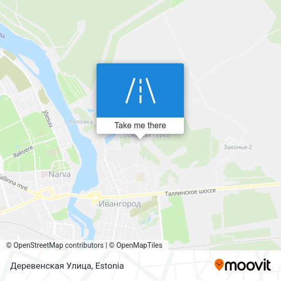 Карта Деревенская Улица