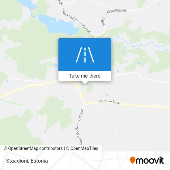 Карта Staadioni
