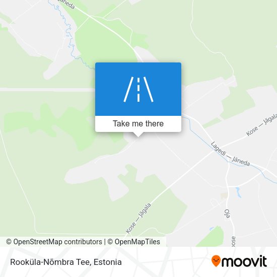Rooküla-Nõmbra Tee map