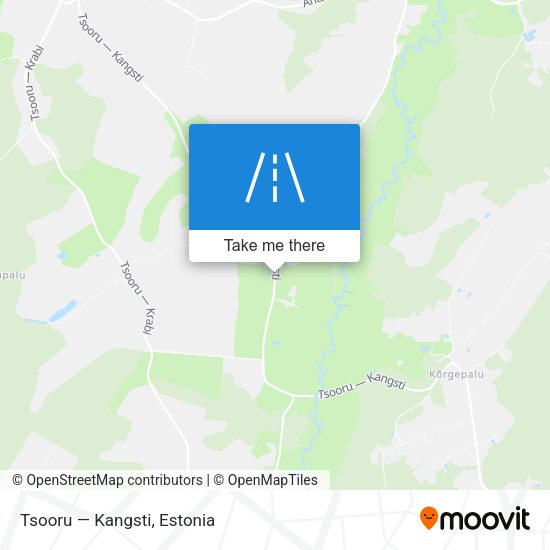 Tsooru — Kangsti map