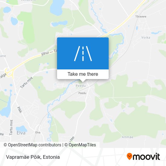 Vapramäe Põik map