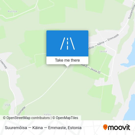 Suuremõisa — Käina — Emmaste map