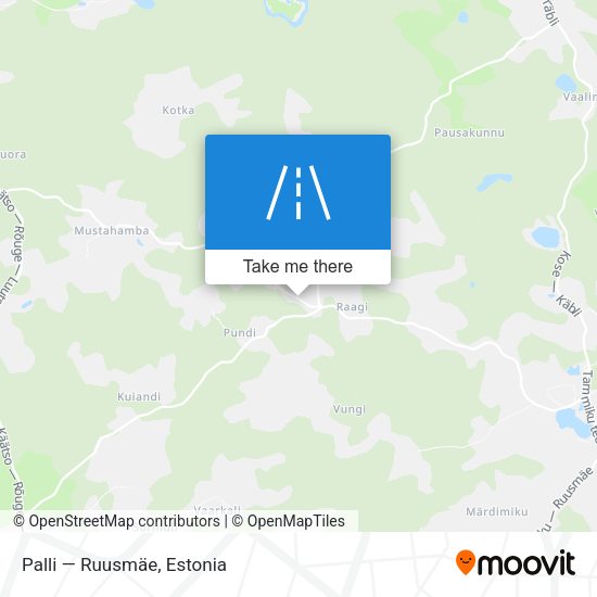 Palli — Ruusmäe map