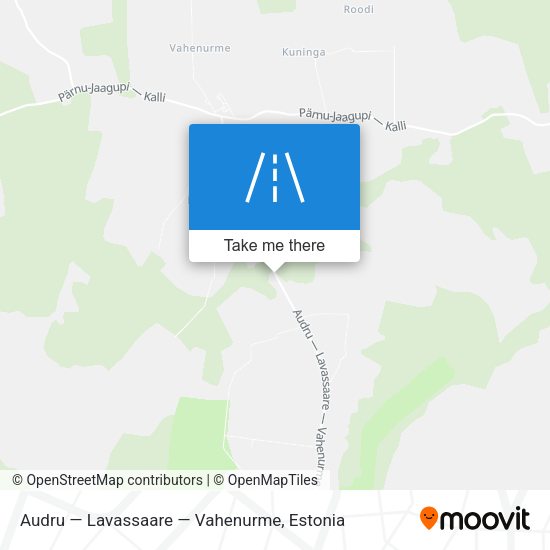 Audru — Lavassaare — Vahenurme map