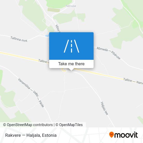 Rakvere — Haljala map