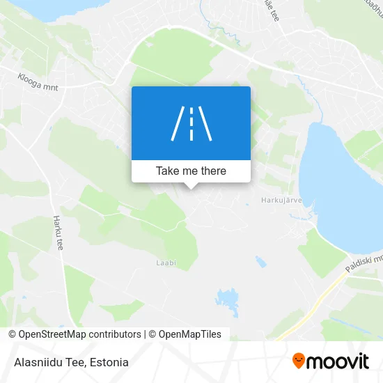 Alasniidu Tee map