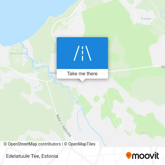 Edelatuule Tee map