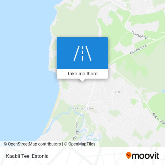 Kaabli Tee map