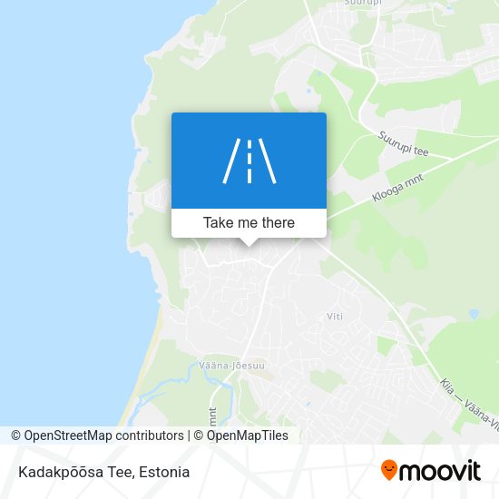 Kadakpõõsa Tee map