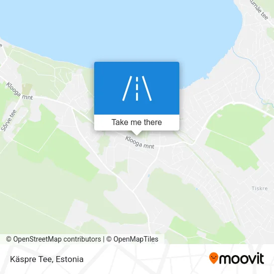 Карта Käspre Tee