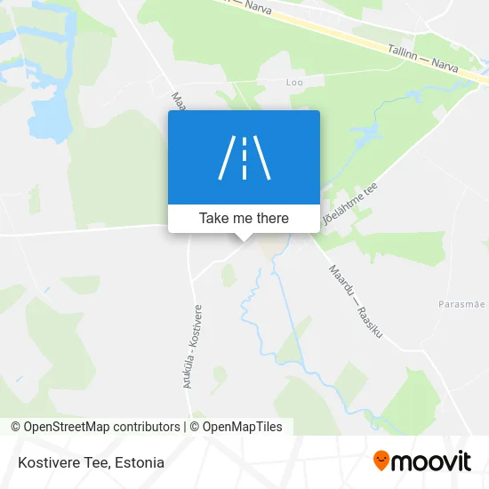 Карта Kostivere Tee