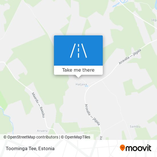 Toominga Tee map