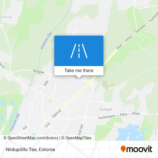 Карта Niidupõllu Tee