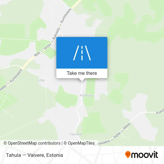 Карта Tahula — Vaivere