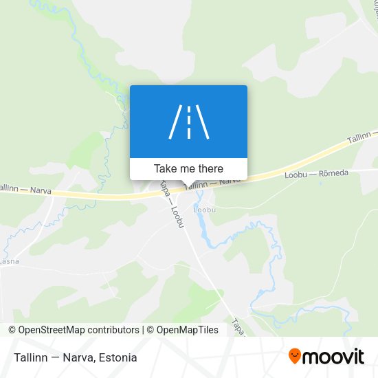 Tallinn — Narva map