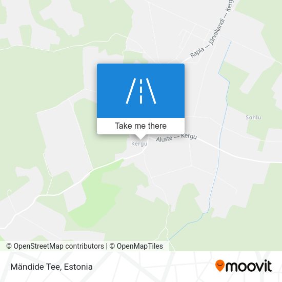 Карта Mändide Tee