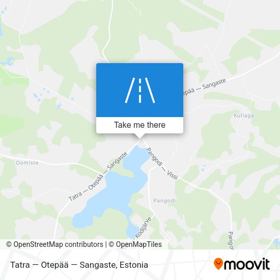 Tatra — Otepää — Sangaste map
