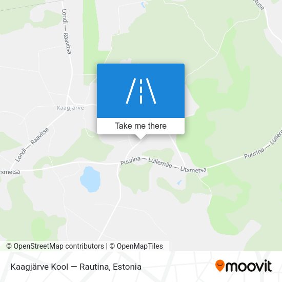 Kaagjärve Kool — Rautina map