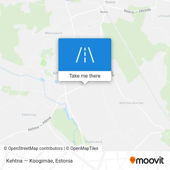 Карта Kehtna — Koogimäe
