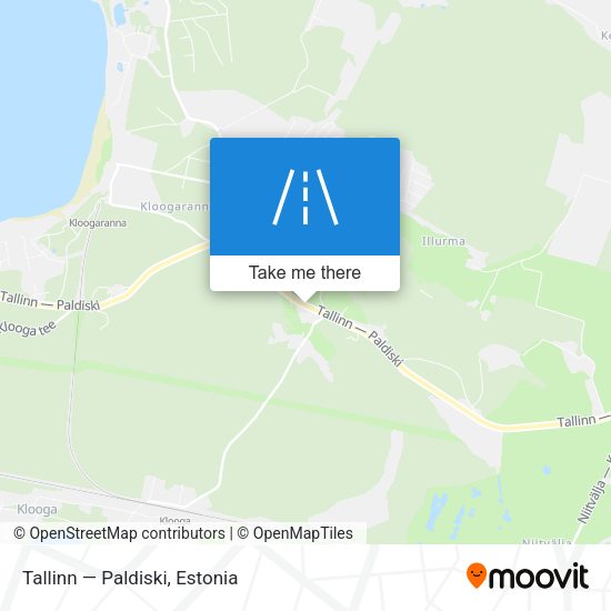 Tallinn — Paldiski map