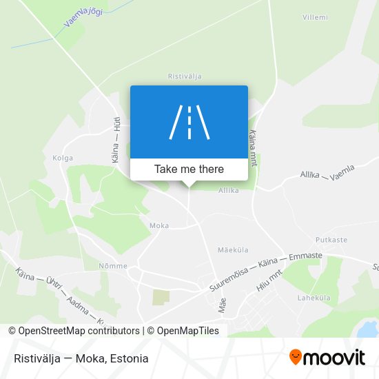 Ristivälja — Moka map