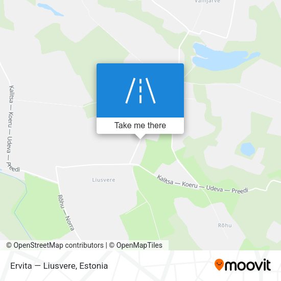 Ervita — Liusvere map
