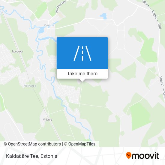 Kaldaääre Tee map