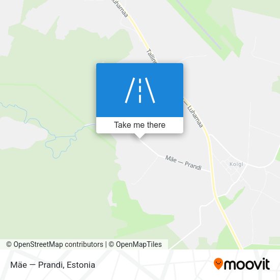 Mäe — Prandi map