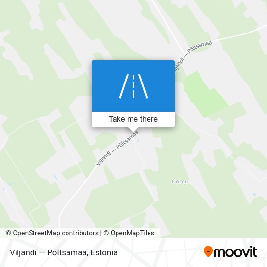 Viljandi — Põltsamaa map