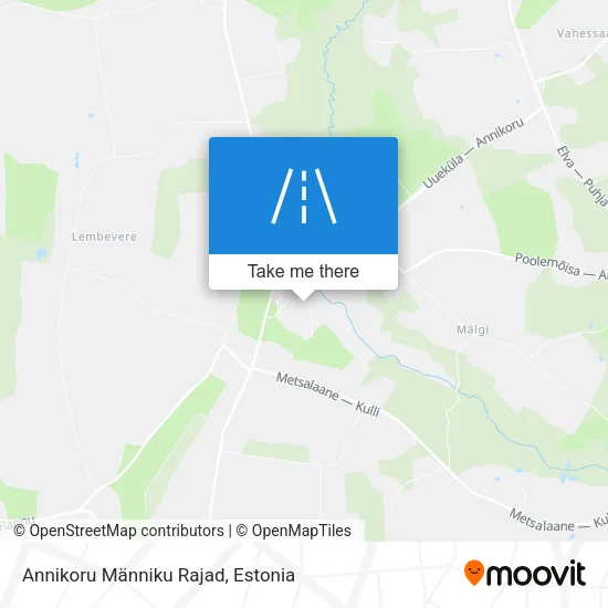 Карта Annikoru Männiku Rajad