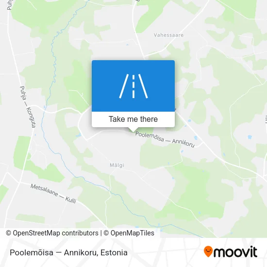 Карта Poolemõisa — Annikoru