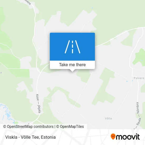 Карта Viskla - Võlle Tee