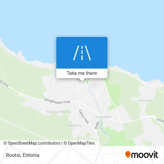 Карта Rootsi