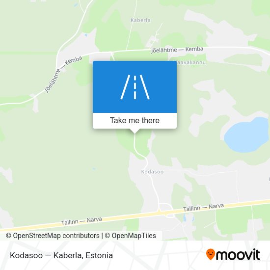 Kodasoo — Kaberla map