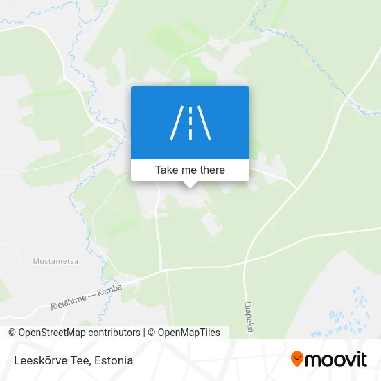 Карта Leeskõrve Tee
