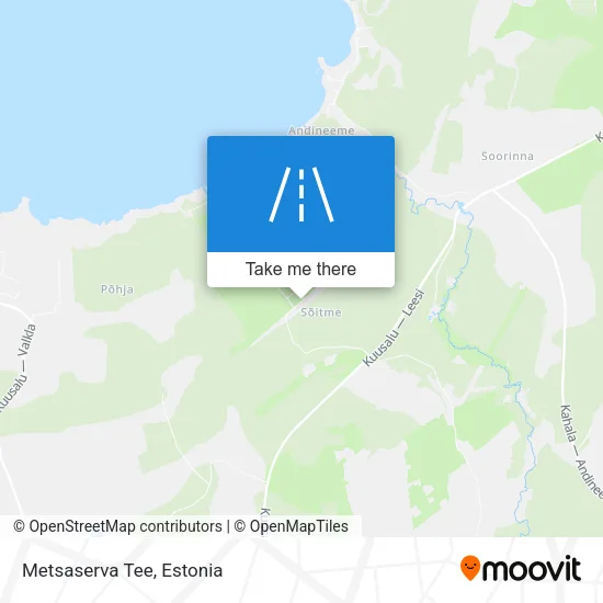 Карта Metsaserva Tee