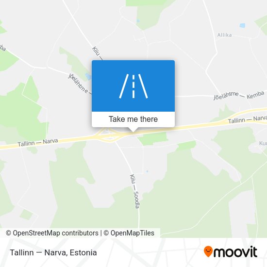 Tallinn — Narva map
