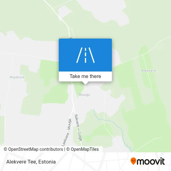 Alekvere Tee map