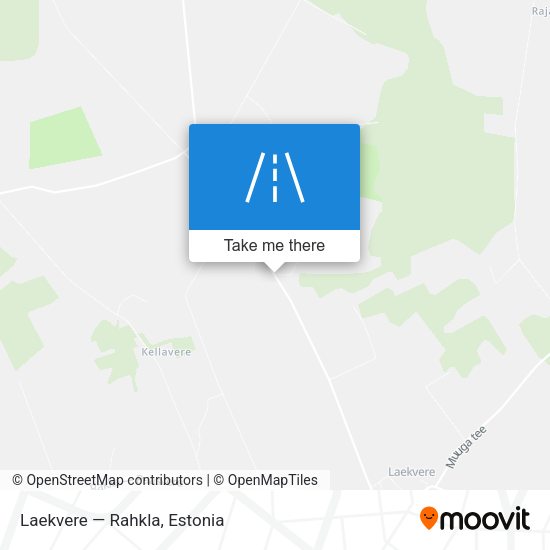 Laekvere — Rahkla map