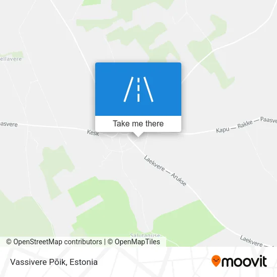 Карта Vassivere Põik