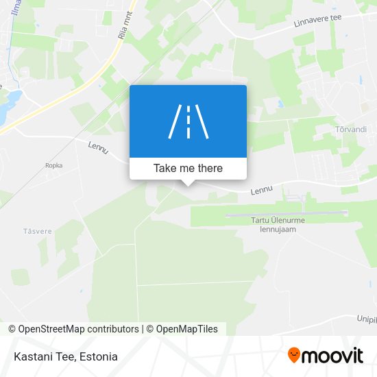 Kastani Tee map