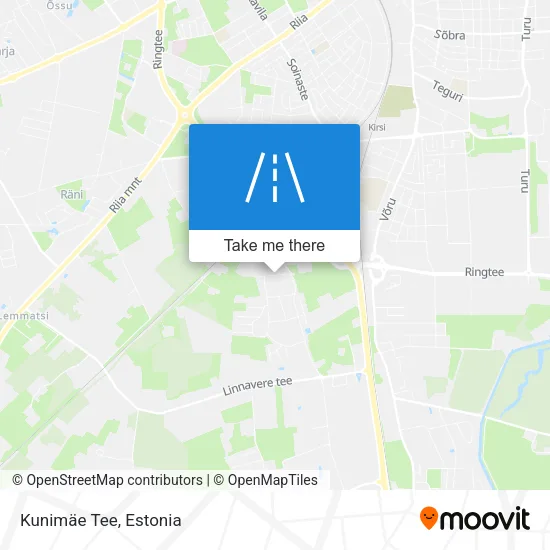 Карта Kunimäe Tee