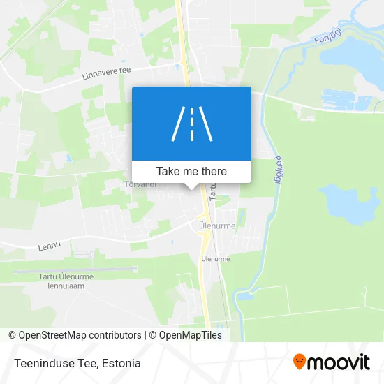 Teeninduse Tee map