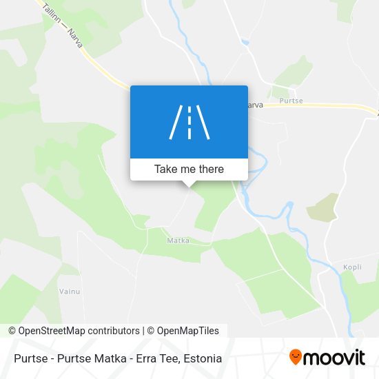 Purtse - Purtse Matka - Erra Tee map