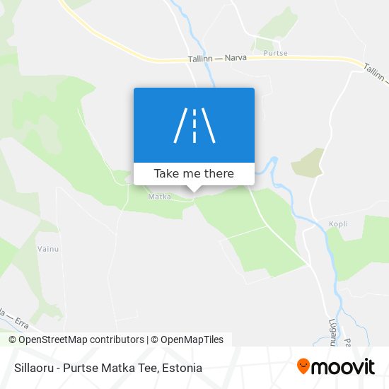 Sillaoru - Purtse Matka Tee map